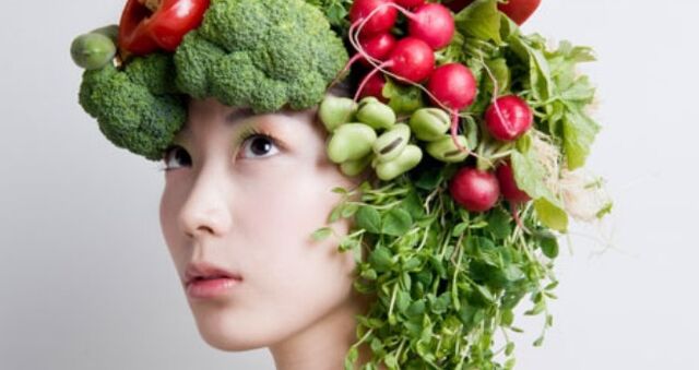 λαχανικά και βότανα προϊόντα της ιαπωνικής διατροφής για απώλεια βάρους